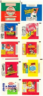 1950s-1970s Topps and Assorted Brands Multi-Sports Wrappers Collection (24 Different)